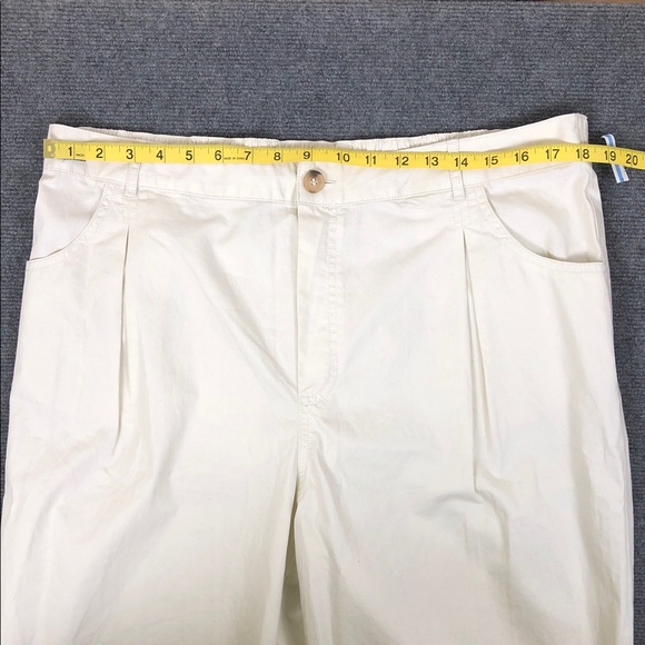 Melrose and Market 100% Cotton Pleated Chinos in Cream Sz XL (B5) - Picture 7 of 8